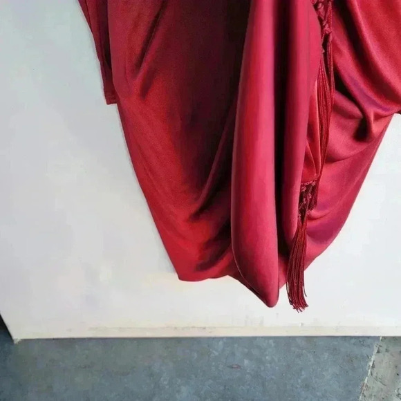 Altuzarra for Target burgundy satin tulip-skirt dress size 2 - Picture 5 of 11